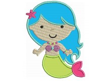 Stickmuster - Meerjungfrau